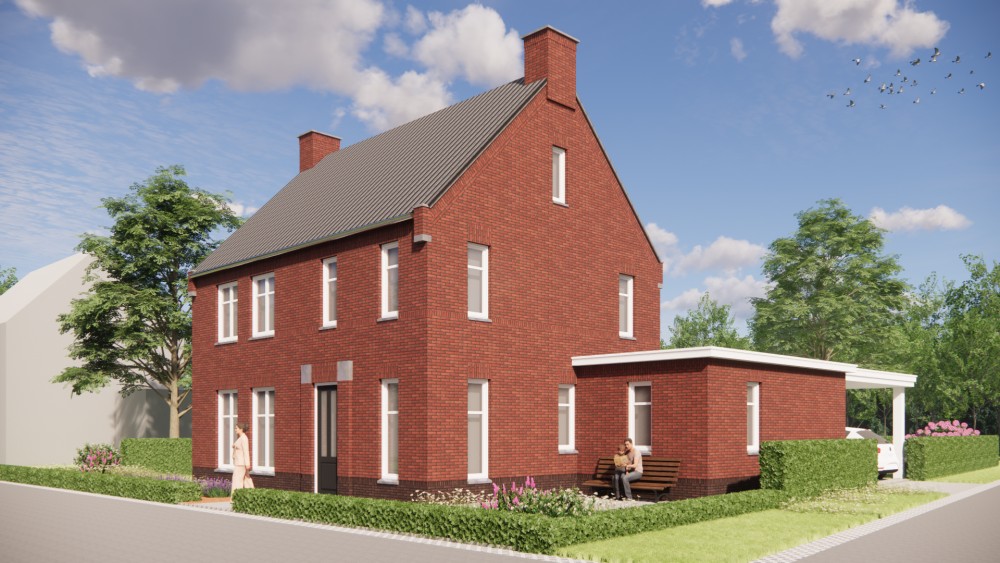Afbeelding van Jaren 30 woning met zadeldak, metselwerk en gegolfde dakpannen - 0ba217b6-b826-469b-9cd9-64044ad76cfa