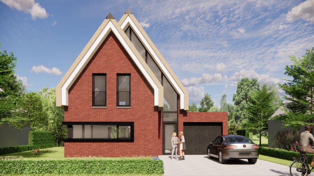 Afbeelding van Landelijke woning met rieten zadeldak en robuust metselwerk - 412f4e51-d644-41df-a338-5b96d05fc1a0