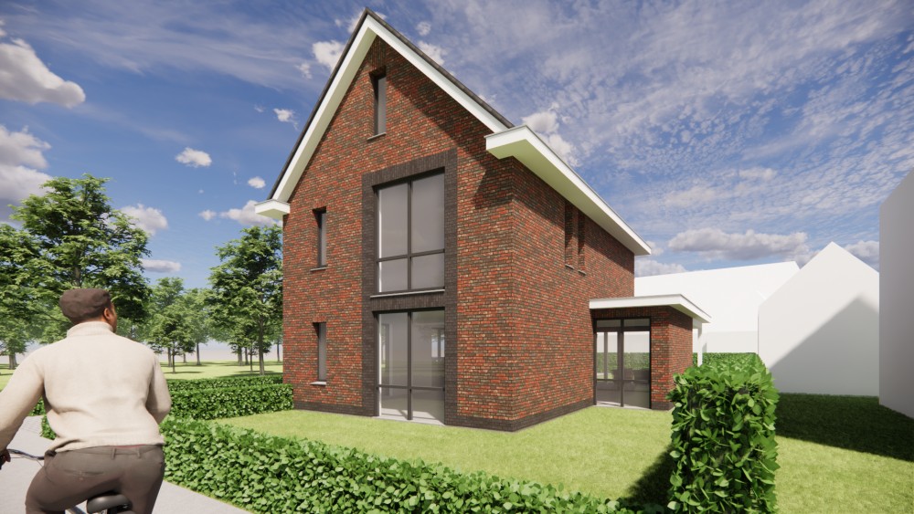 Afbeelding van Jaren 30 woning met risaliet, metselwerk en gegolfde dakpannen - b27c608e-c272-43a0-bd24-20394cc253b2
