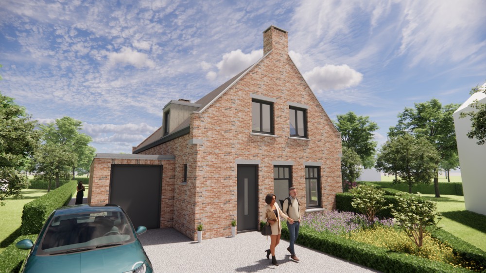 Afbeelding van Vrijstaande Kempische woning in metselwerk met zadeldak en gegolfde dakpannen - 34a3e8b4-1fe0-48d7-9fd9-822478376cc6