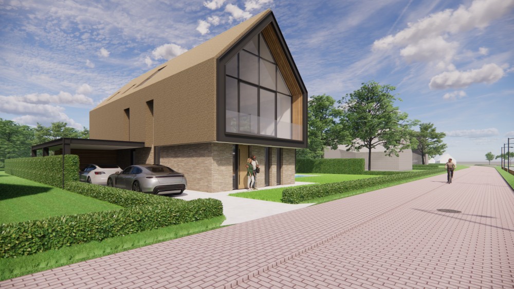 Afbeelding van Rietgedekt landhuis met stalen spanten en diepe dakoverstekken - 24eba8ef-bc5d-437b-b1c1-3866781007da