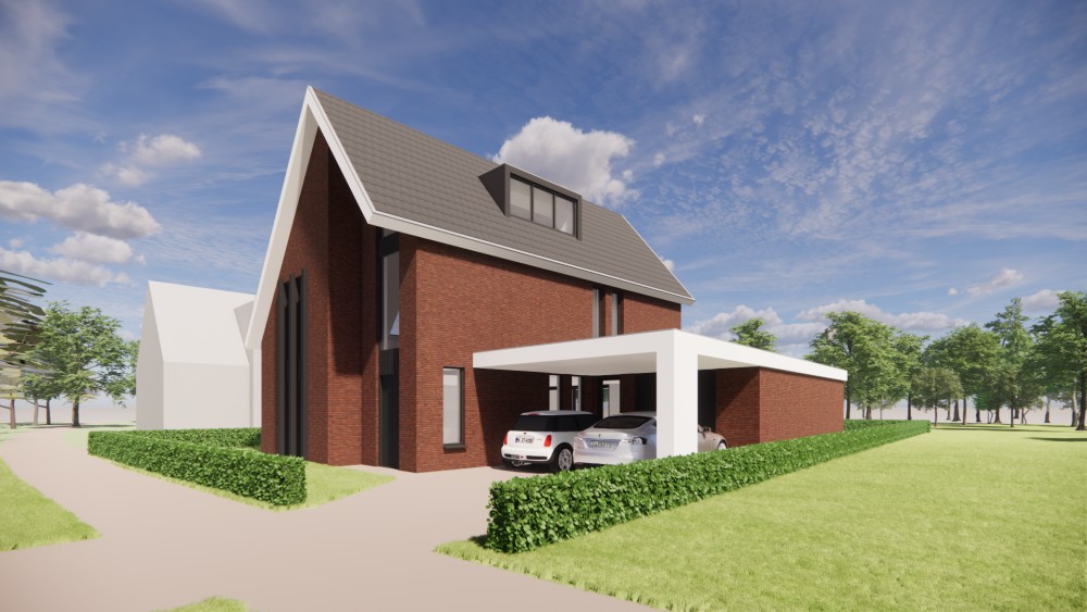 Afbeelding van Moderne gezinswoning met metselwerk, zadeldak en royale overkapping - b6609423-d3b0-4864-9f93-4a7840016a43