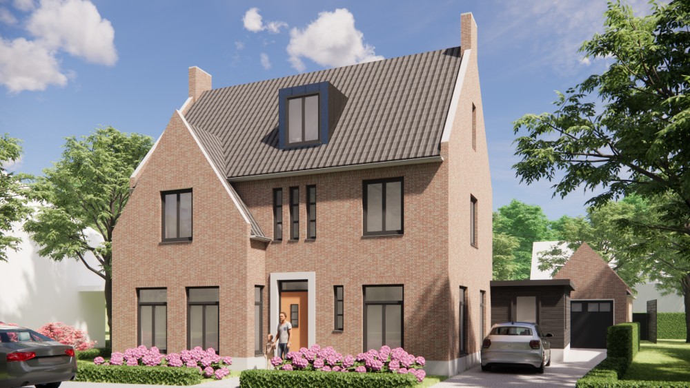 Afbeelding van Kempisch vrijstaand woonhuis met metselwerk gevels, zadeldak en gegolfde dakpannen - 59e25c26-0871-41ef-a637-238b77d6f384