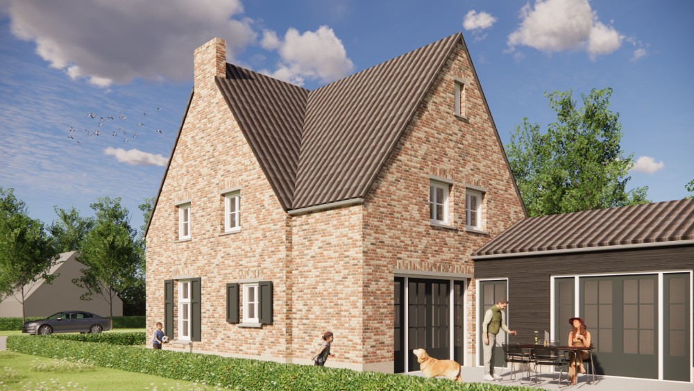 Afbeelding van Kempische woning in metselwerk met zadeldak en traditionele details - 6d832434-ddc7-4f52-b696-923924b2f131