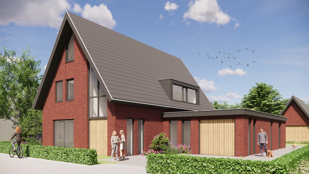Afbeelding van Moderne woning met hoog zadeldak, houten accenten en royale overkapping - 141ffbb5-1ebc-4c54-9219-64723cf078f5
