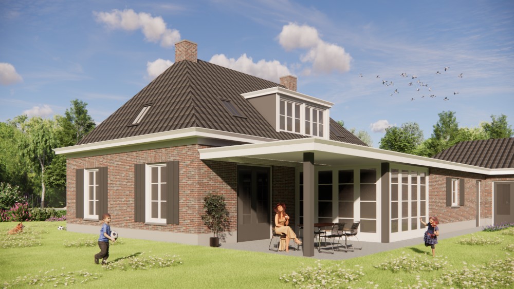 Afbeelding van Traditionele notariswoning met metselwerkgevels, luiken en schilddak - 6d869b2e-d632-485a-bdf9-5f0d60d94e49