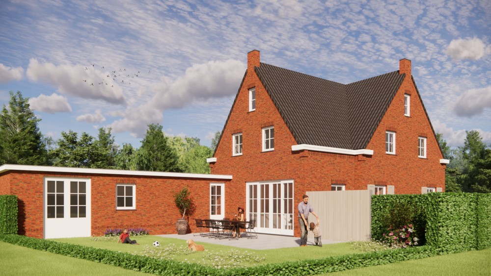 Afbeelding van Traditionele jaren 30-notariswoning met metselwerk, luiken en zadeldak - 99c112c2-769e-470e-8619-90ac28cd18c4