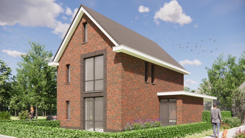 Afbeelding van Jaren 30 woning met risaliet, metselwerk en gegolfde dakpannen - b27c608e-c272-43a0-bd24-20394cc253b2