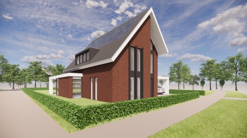 Afbeelding van Moderne gezinswoning met metselwerk, zadeldak en royale overkapping - b6609423-d3b0-4864-9f93-4a7840016a43