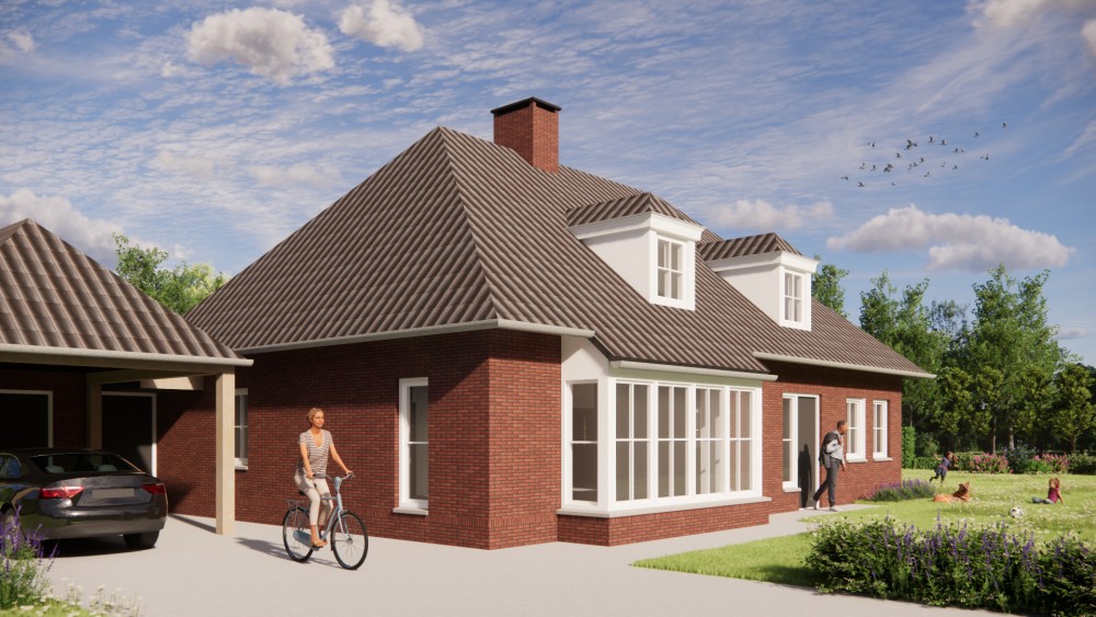 Afbeelding van Traditionele notariswoning met metselwerk gevels, dakkapellen en gegolfde dakpannen - 56b08018-3650-4c92-86ff-5789437f5c06