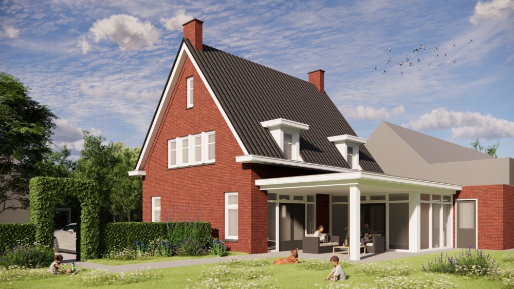 Afbeelding van Jaren 30 notariswoning met zadeldak, metselwerk en houten kozijnen - 5942b093-6716-4ca9-871c-197e72a04f78