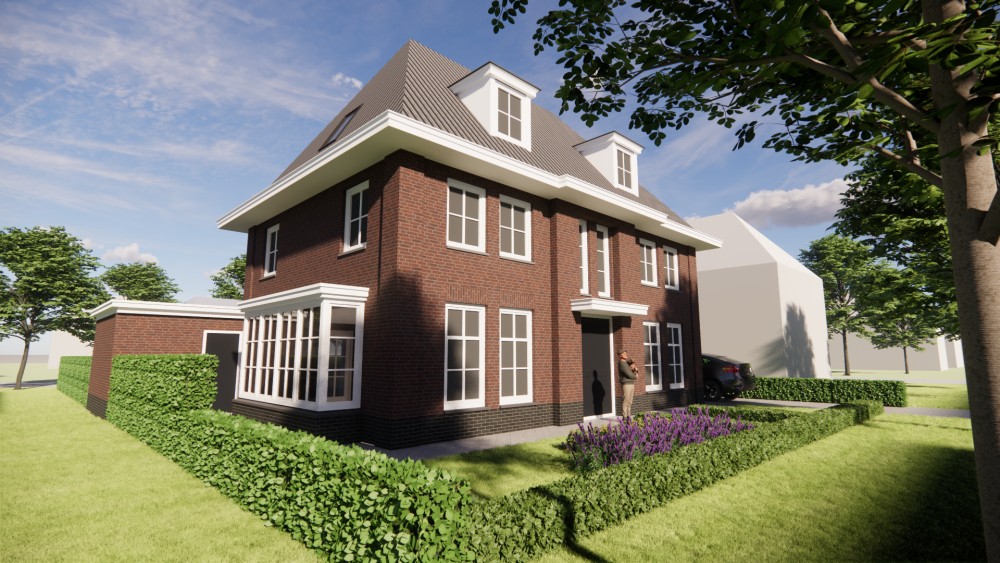 Afbeelding van Notariswoning met metselwerk gevels, dakkapellen en gegolfd schilddak - 8b47ddfd-8d7c-4ea2-8bdb-7e8d594fbebc