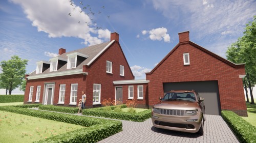 Afbeelding van Traditionele notariswoning met metselwerk gevels, zadeldak en erker - f0257648-9b95-4cf3-9e87-92b1ec533101