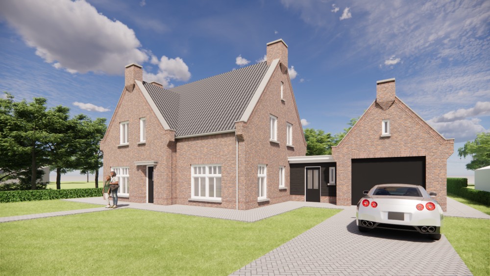 Afbeelding van Notariswoning met metselwerk gevels, gegolfde dakpannen en klassieke erker - 123d015a-f377-4df1-aaa8-e46de67690f7