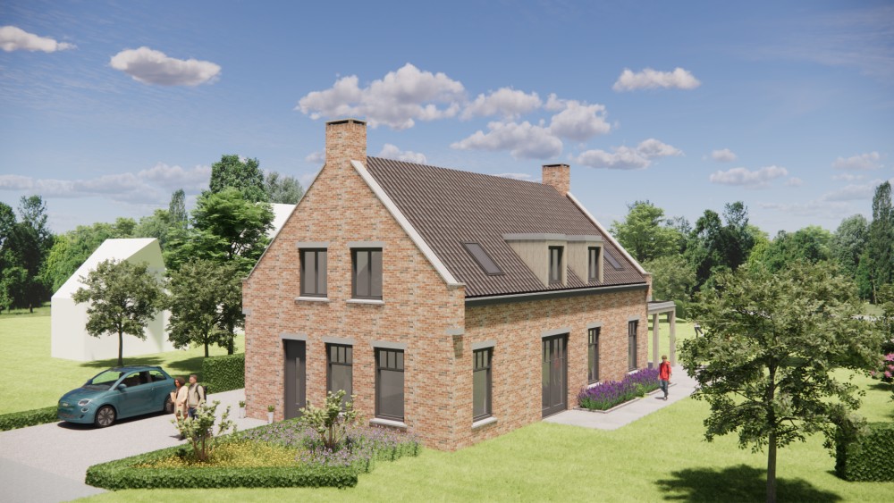 Afbeelding van Vrijstaande Kempische woning in metselwerk met zadeldak en gegolfde dakpannen - 34a3e8b4-1fe0-48d7-9fd9-822478376cc6