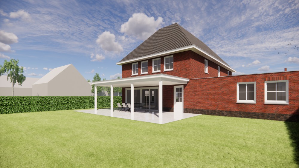 Afbeelding van Klassieke notariswoning met symmetrische gevel en gegolfde dakpannen - daff9fab-ae70-4193-80f8-14734e3cb7c8