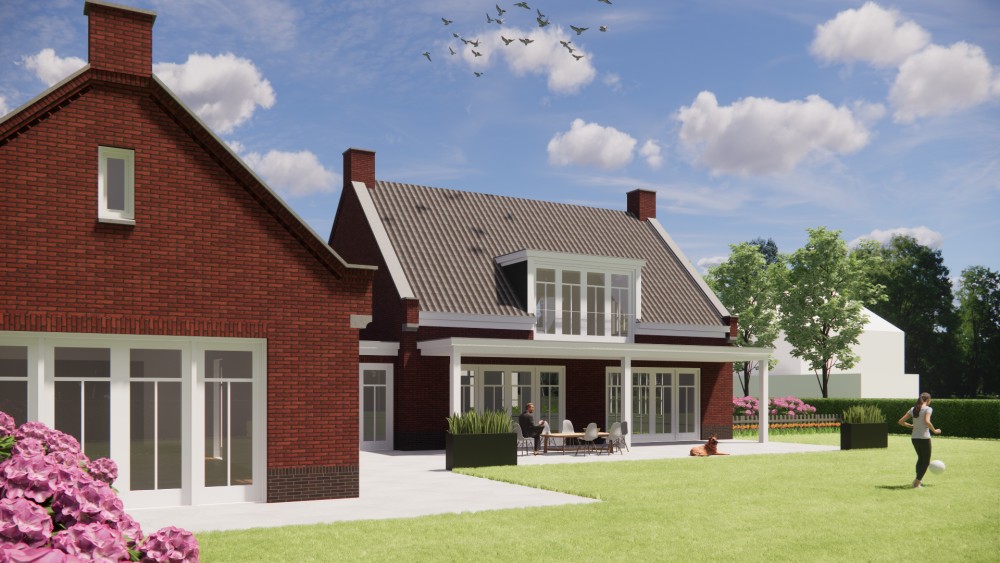 Afbeelding van Traditionele notariswoning met metselwerk gevels, zadeldak en erker - f0257648-9b95-4cf3-9e87-92b1ec533101