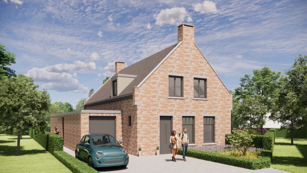 Afbeelding van Vrijstaande Kempische woning in metselwerk met zadeldak en gegolfde dakpannen - 34a3e8b4-1fe0-48d7-9fd9-822478376cc6