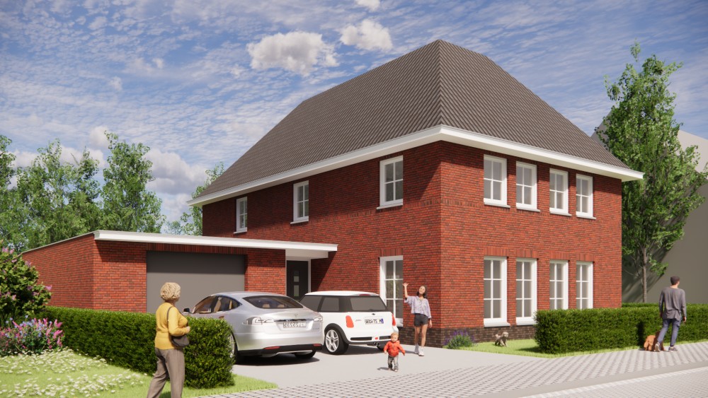 Afbeelding van Klassieke notariswoning met symmetrische gevel en gegolfde dakpannen - daff9fab-ae70-4193-80f8-14734e3cb7c8