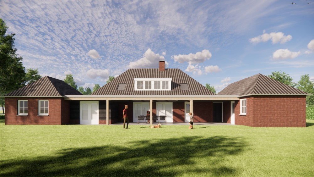 Afbeelding van Traditionele notariswoning met metselwerk gevels, dakkapellen en gegolfde dakpannen - 56b08018-3650-4c92-86ff-5789437f5c06