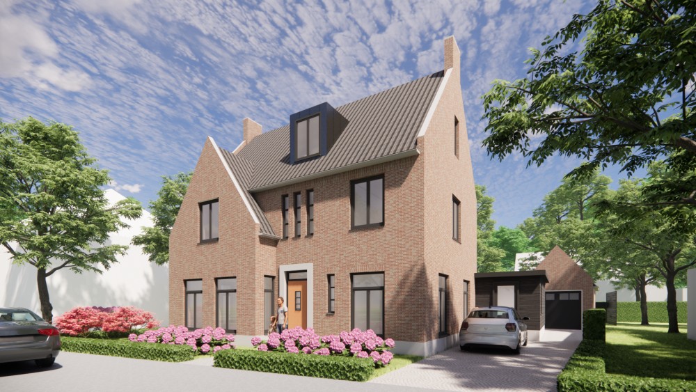 Afbeelding van Kempisch vrijstaand woonhuis met metselwerk gevels, zadeldak en gegolfde dakpannen - 59e25c26-0871-41ef-a637-238b77d6f384