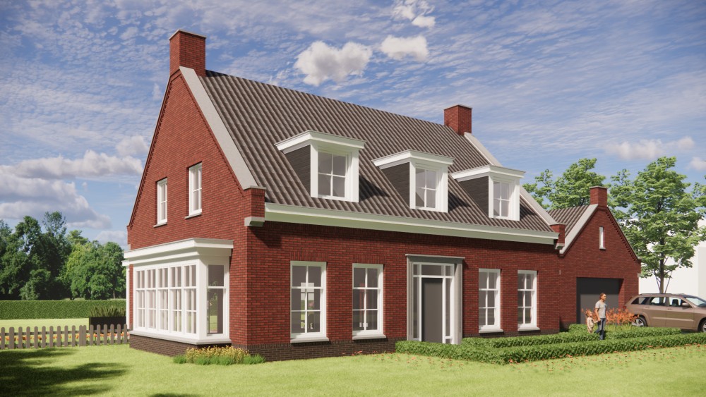 Afbeelding van Traditionele notariswoning met metselwerk gevels, zadeldak en erker - f0257648-9b95-4cf3-9e87-92b1ec533101