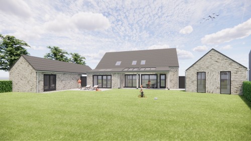 Project image Moderne mantelzorgwoning met zadeldak, diepe neggen en metselwerk gevel - 920a4e6a-fb80-4832-98e9-a2cd47da0321