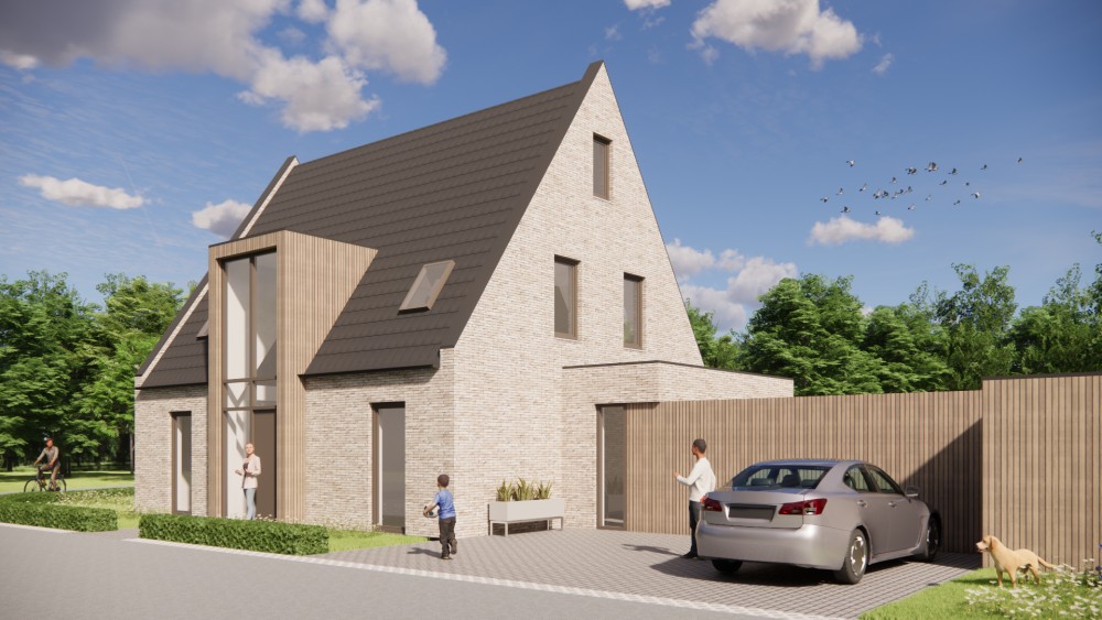 Afbeelding van Moderne woning met zadeldak, metselwerk en dakkapel op drie bouwlagen - 1cee1b01-140b-4ae6-90c8-faa93a71061e