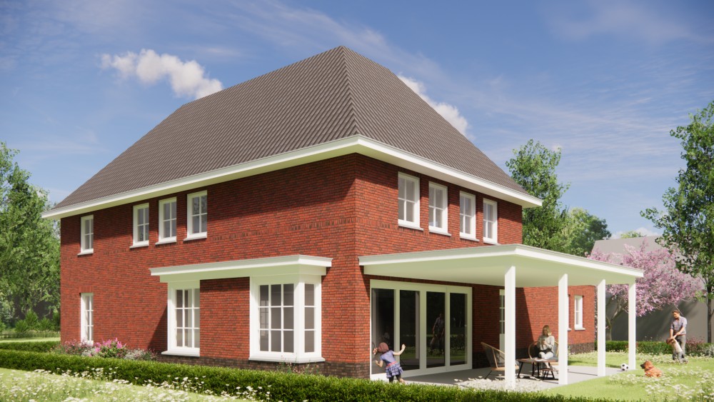 Afbeelding van Klassieke notariswoning met symmetrische gevel en gegolfde dakpannen - daff9fab-ae70-4193-80f8-14734e3cb7c8