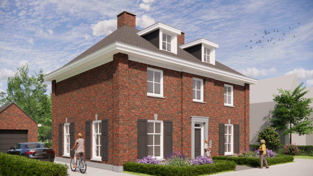 Afbeelding van Klassieke notariswoning met metselwerk gevels, gegolfde dakpannen en dakkapellen - 907bbf52-7399-408c-9cce-21fd1bff7de5