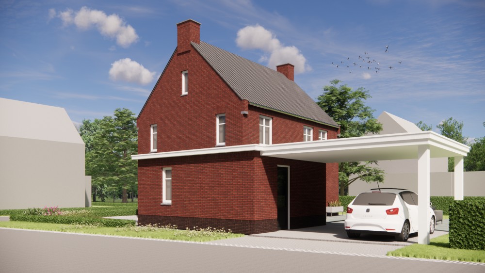 Afbeelding van Jaren 30 woning met zadeldak, metselwerk en gegolfde dakpannen - 0ba217b6-b826-469b-9cd9-64044ad76cfa