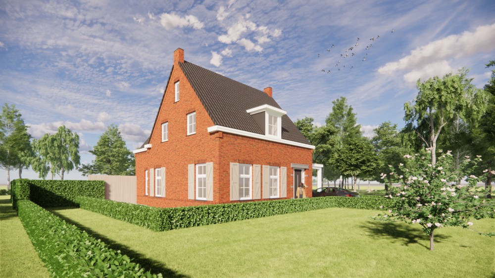 Afbeelding van Traditionele jaren 30-notariswoning met metselwerk, luiken en zadeldak - 99c112c2-769e-470e-8619-90ac28cd18c4