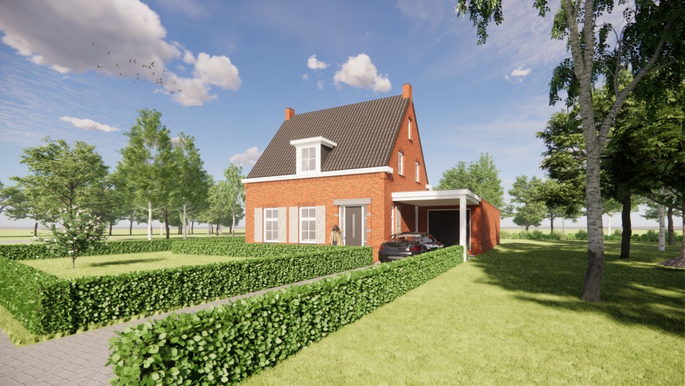 Afbeelding van Traditionele jaren 30-notariswoning met metselwerk, luiken en zadeldak - 99c112c2-769e-470e-8619-90ac28cd18c4