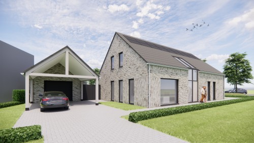 Project image Moderne mantelzorgwoning met zadeldak, diepe neggen en metselwerk gevel - 920a4e6a-fb80-4832-98e9-a2cd47da0321