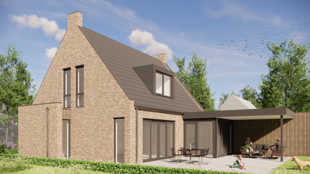 Afbeelding van Moderne woning met zadeldak en heldere volumes - 5e3f7ead-5ad3-47e1-9f9a-4f0fb4201cc9