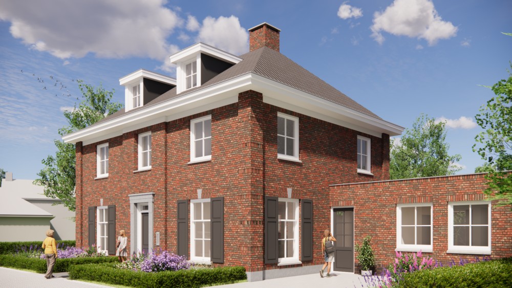 Afbeelding van Klassieke notariswoning met metselwerk gevels, gegolfde dakpannen en dakkapellen - 907bbf52-7399-408c-9cce-21fd1bff7de5