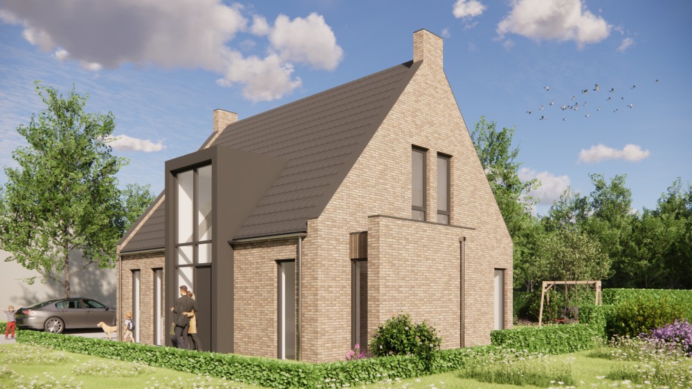 Afbeelding van Moderne woning met zadeldak en heldere volumes - 5e3f7ead-5ad3-47e1-9f9a-4f0fb4201cc9