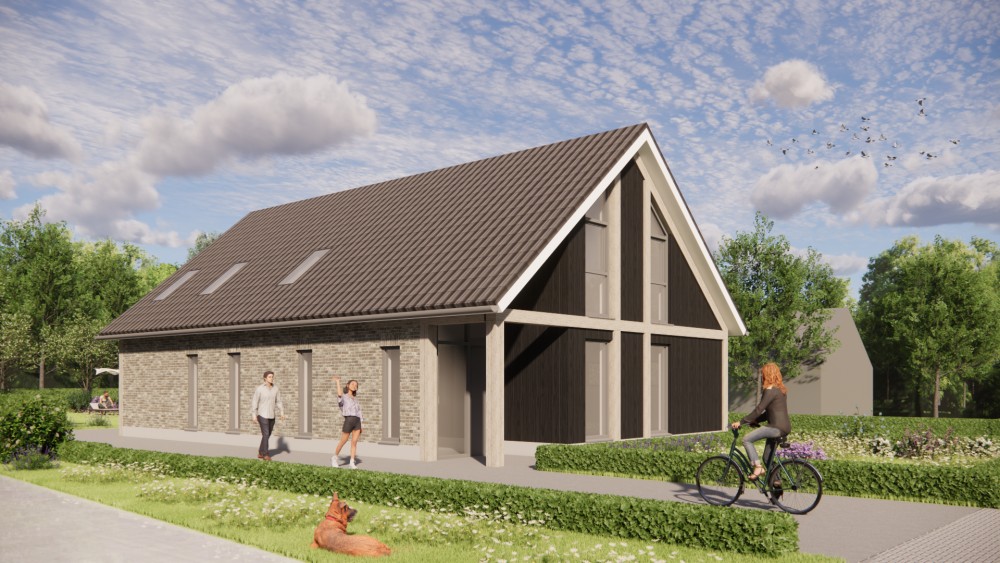 Afbeelding van Vrijstaande schuurwoning met houten gevel, hoekkozijnen en overkapt terras - b40e0447-e57f-4f10-8292-d79c7be398e8