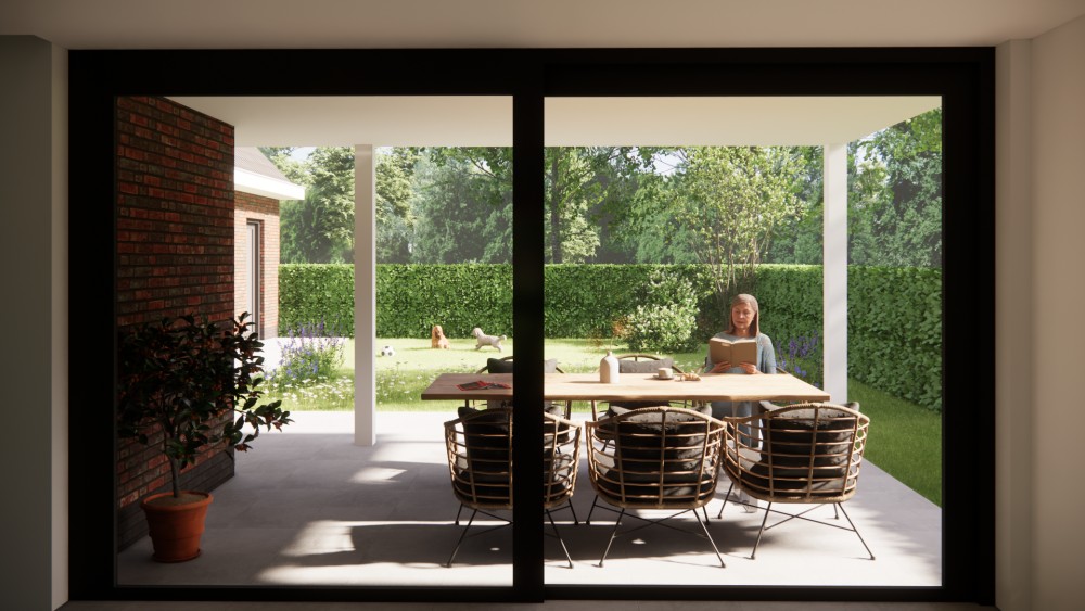 Afbeelding van Jaren 30 woning met risaliet, metselwerk en gegolfde dakpannen - b27c608e-c272-43a0-bd24-20394cc253b2