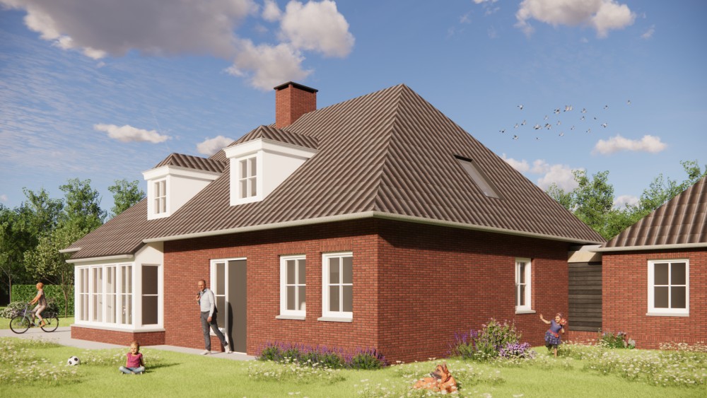 Afbeelding van Traditionele notariswoning met metselwerk gevels, dakkapellen en gegolfde dakpannen - 56b08018-3650-4c92-86ff-5789437f5c06