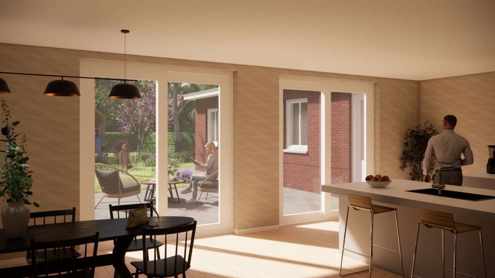 Afbeelding van Jaren 30 woning met erker, betimmerde goot en gegolfde dakpannen - b0ce8002-dab0-4a8a-9d22-ba09633952e0