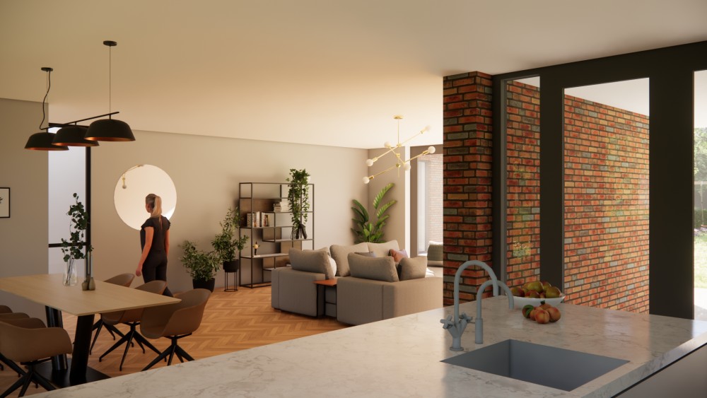 Afbeelding van Kubistische villa met strak pleisterwerk en royale raampartijen - cf671f28-199e-4e8b-8ab9-bacbc466d1b8
