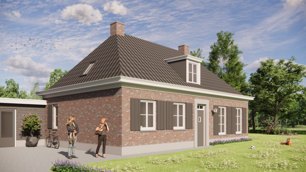 Afbeelding van Traditionele notariswoning met metselwerkgevels, luiken en schilddak - 6d869b2e-d632-485a-bdf9-5f0d60d94e49