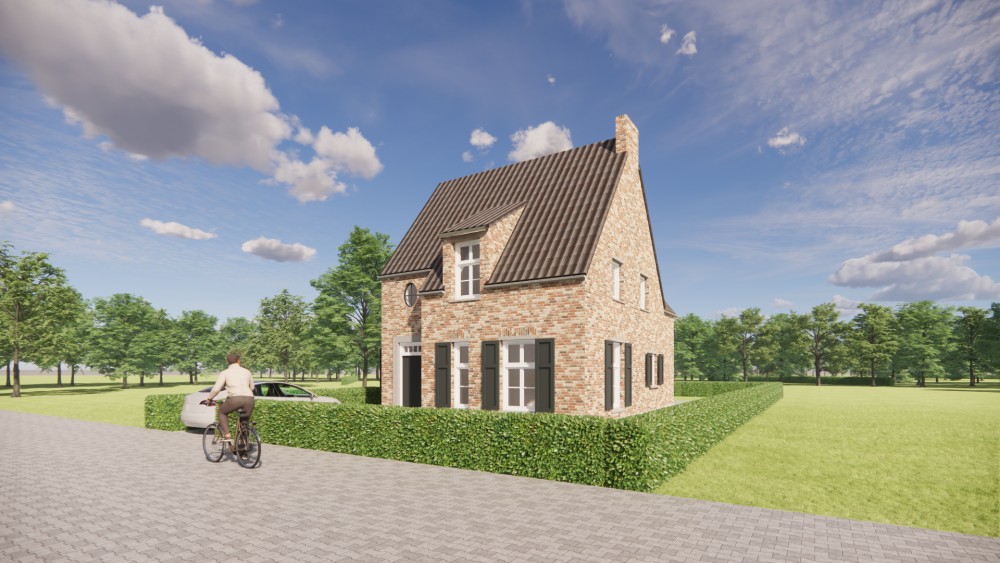Afbeelding van Kempische woning in metselwerk met zadeldak en traditionele details - 6d832434-ddc7-4f52-b696-923924b2f131