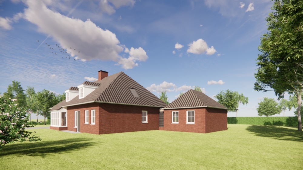Afbeelding van Traditionele notariswoning met metselwerk gevels, dakkapellen en gegolfde dakpannen - 56b08018-3650-4c92-86ff-5789437f5c06