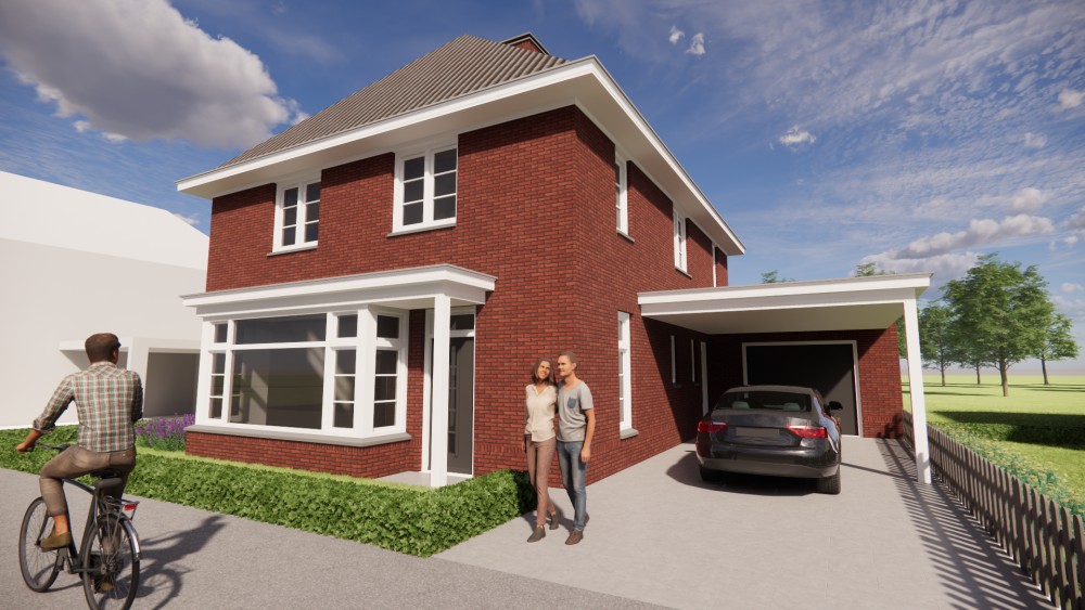 Afbeelding van Vrijstaande notariswoning met metselwerk gevels en klassiek schilddak - dc4e15f2-1668-488a-add1-a68fb86ef880