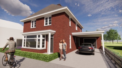 Afbeelding van Vrijstaande notariswoning met metselwerk gevels en klassiek schilddak - dc4e15f2-1668-488a-add1-a68fb86ef880