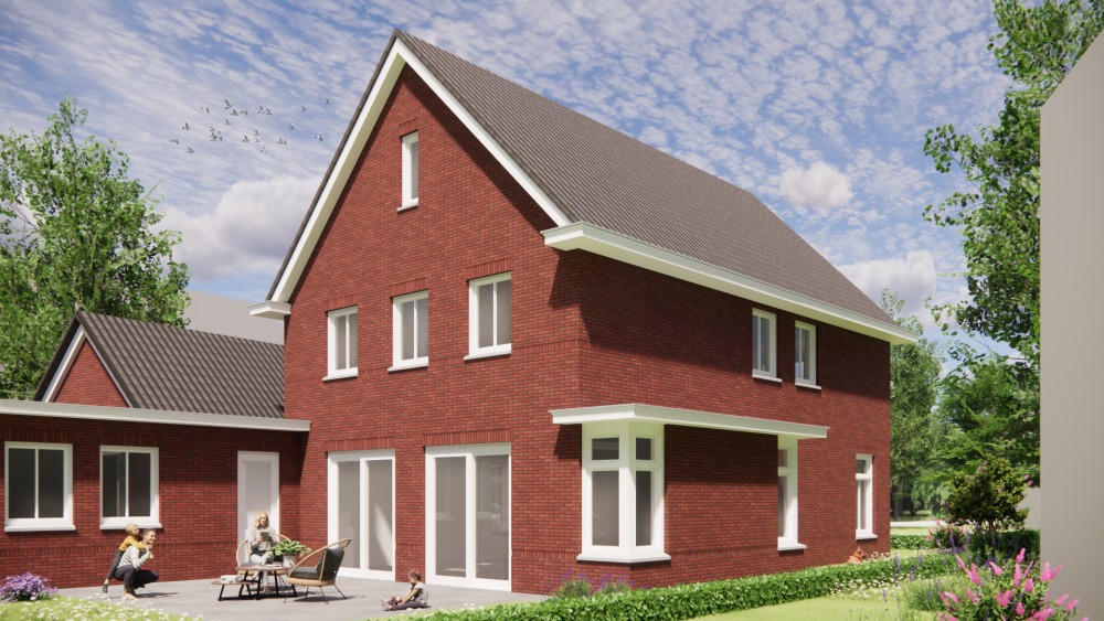 Afbeelding van Jaren 30 woning met erker, betimmerde goot en gegolfde dakpannen - b0ce8002-dab0-4a8a-9d22-ba09633952e0